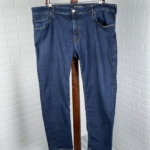 Mavi Jeans Mens 41W x 31L Blue Zach Straight Leg Denim Cotton Stretch Lyocell - Picture 1 of 14